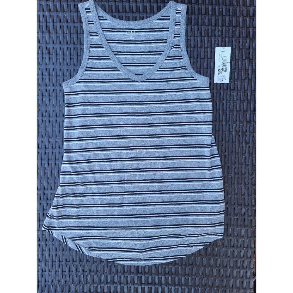 A.N.A A New Approach Gray Striped Tank